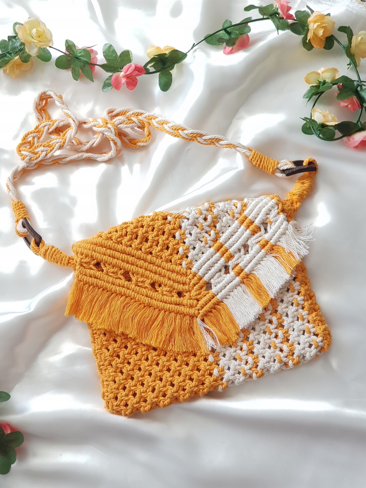bolso Macramé Colores Bohemio