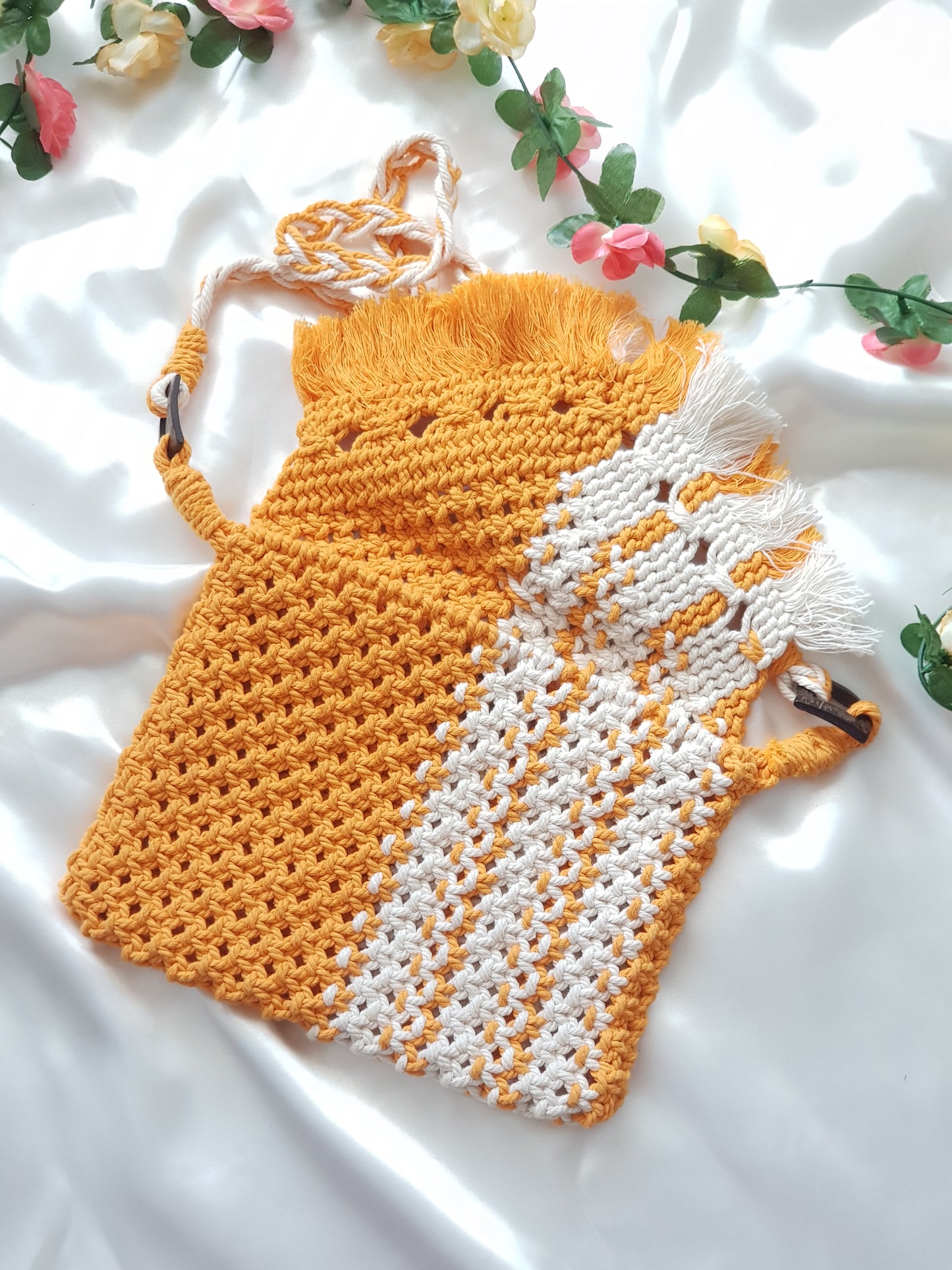 bolso Macramé Colores Bohemio