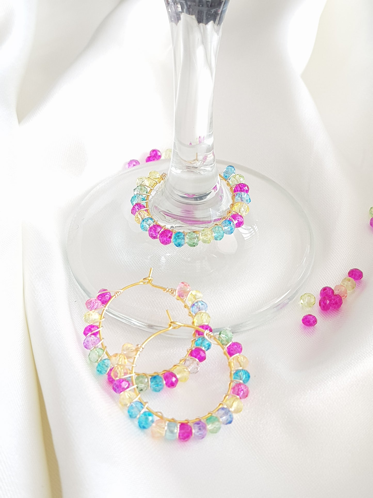 Wine Glass Ring Multi Color