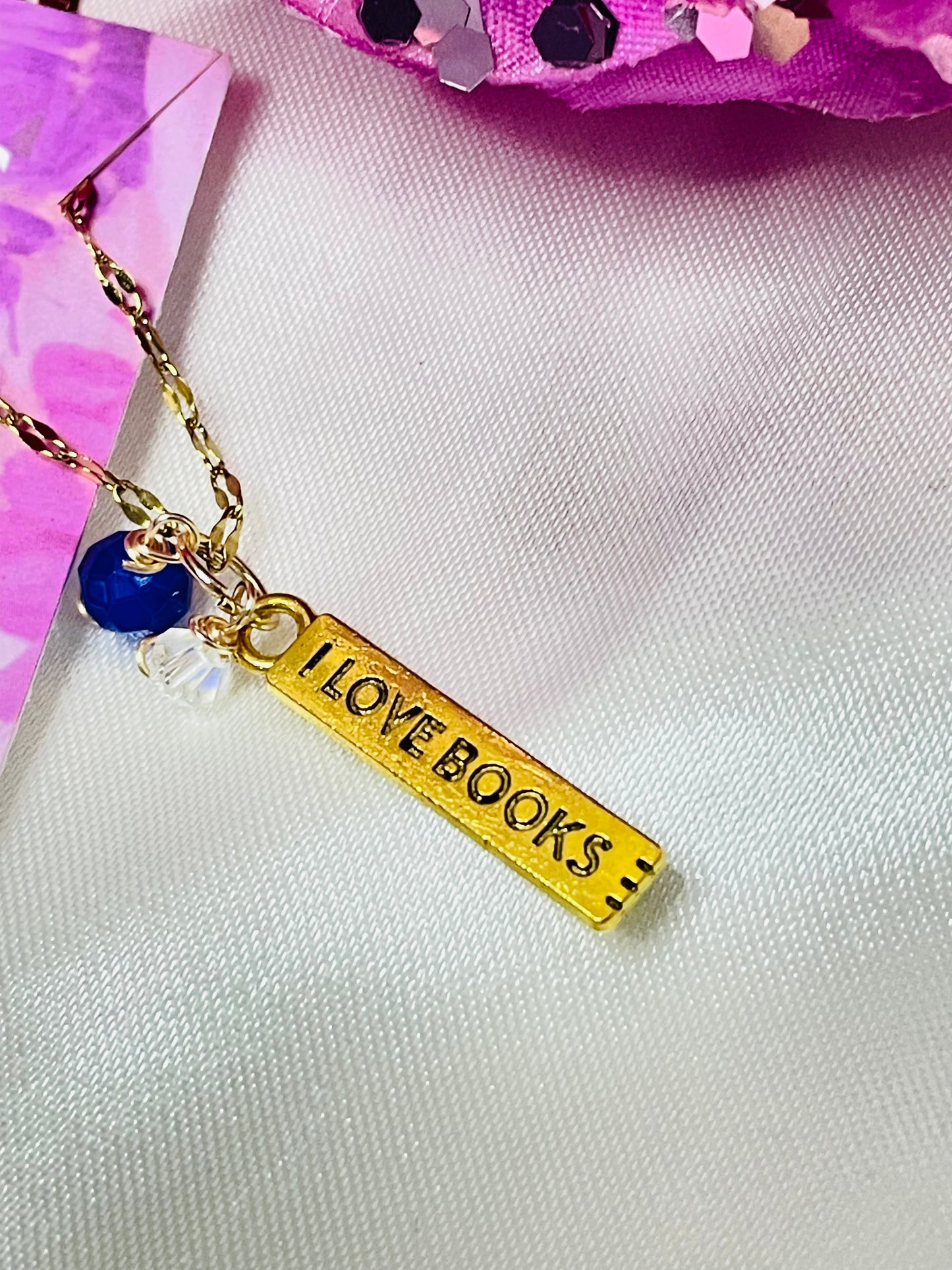 Collar "I Love Books"