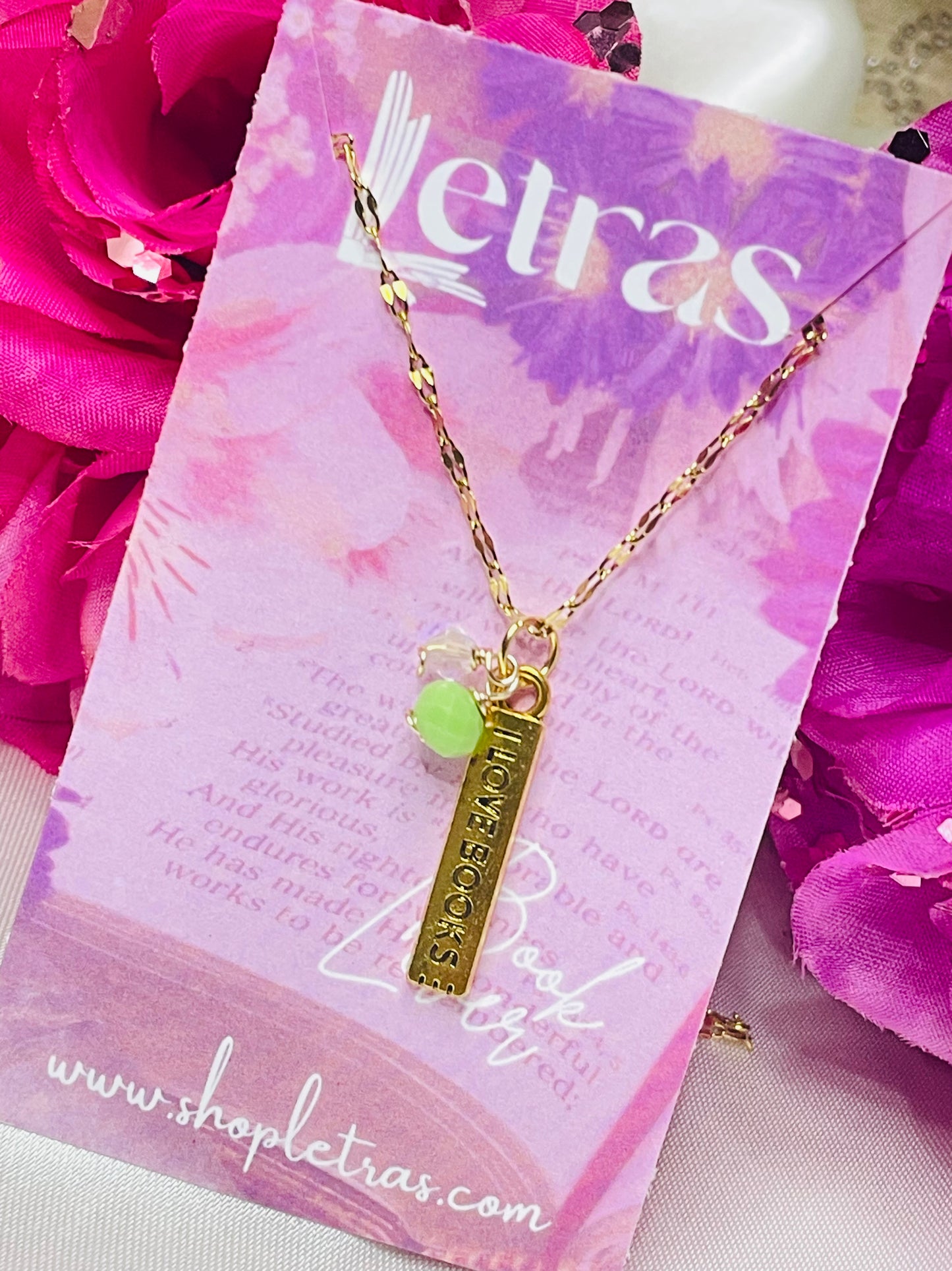 Collar "I Love Books"