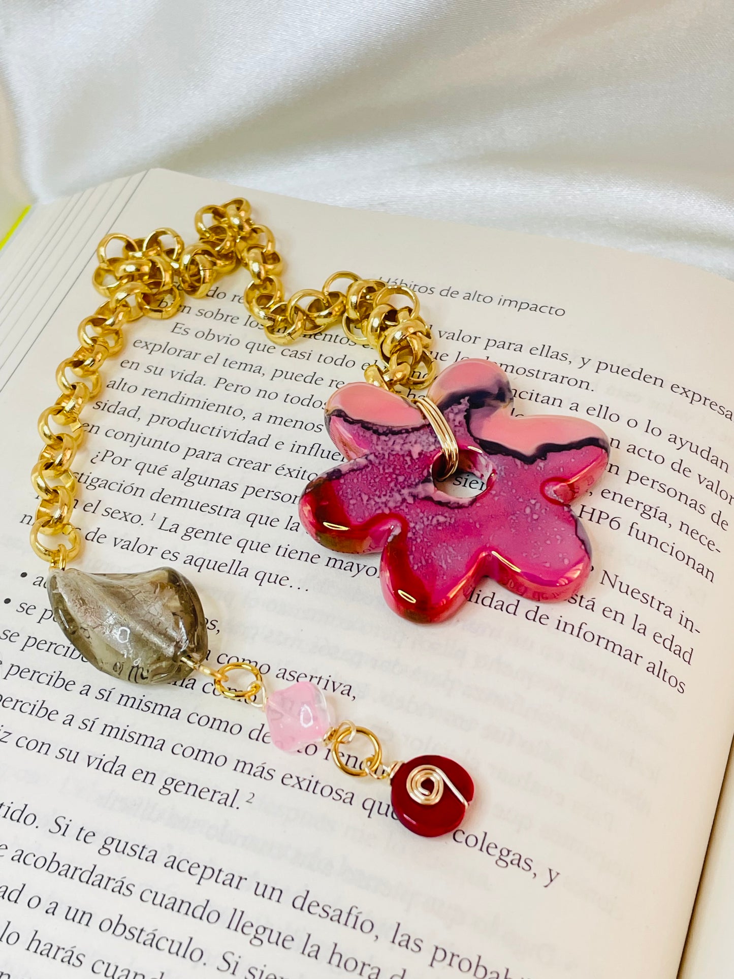 Marcadores de Libros Flor en Cerámica