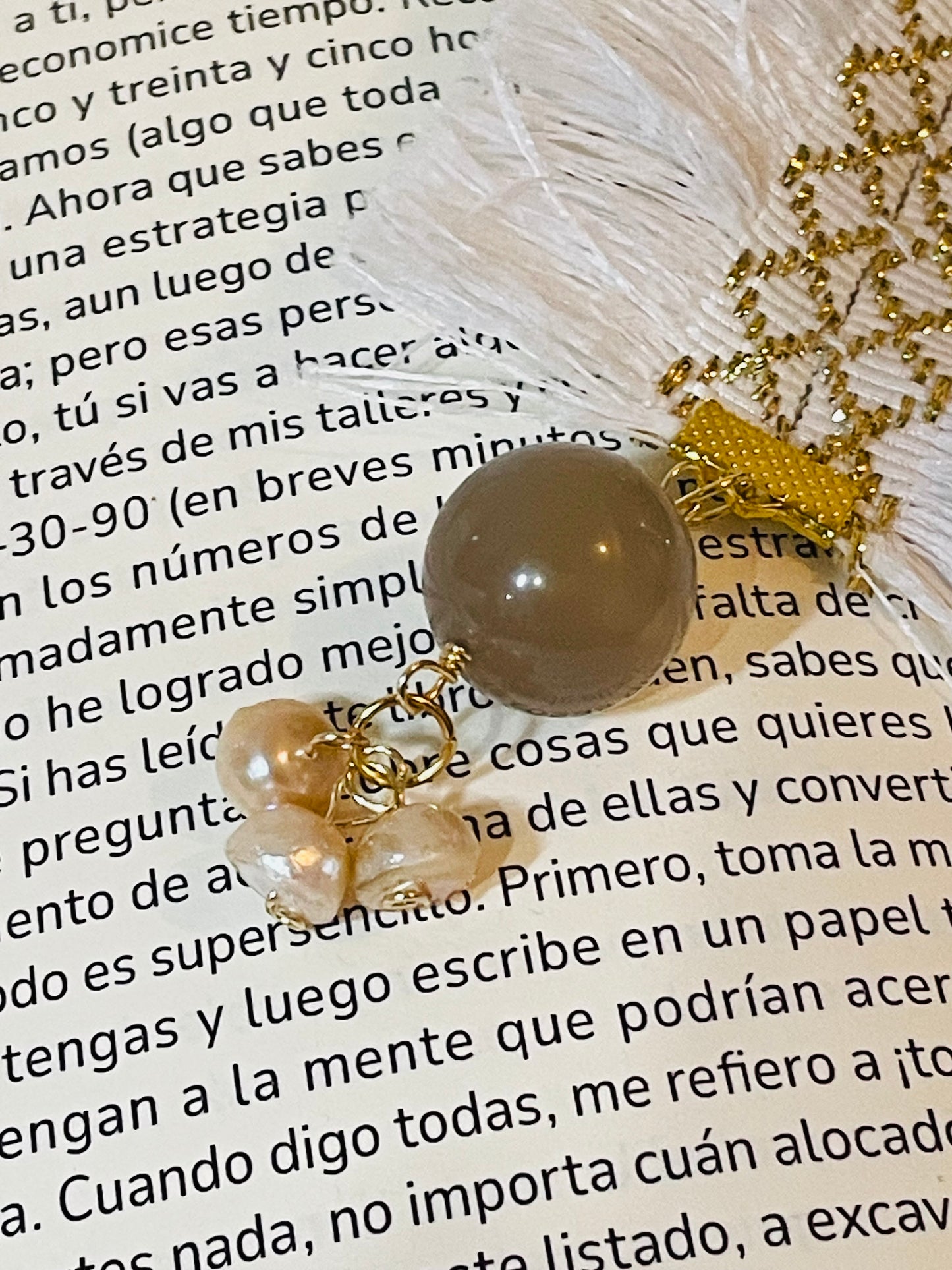 Marcador Cinta Blanca Nácar