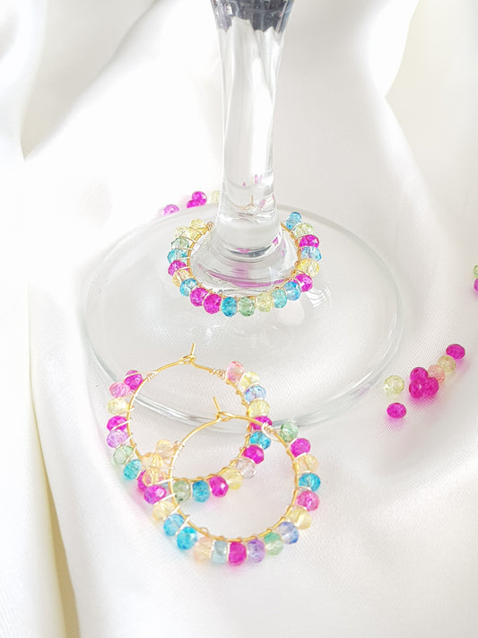 Wine Glass Ring Multi Color