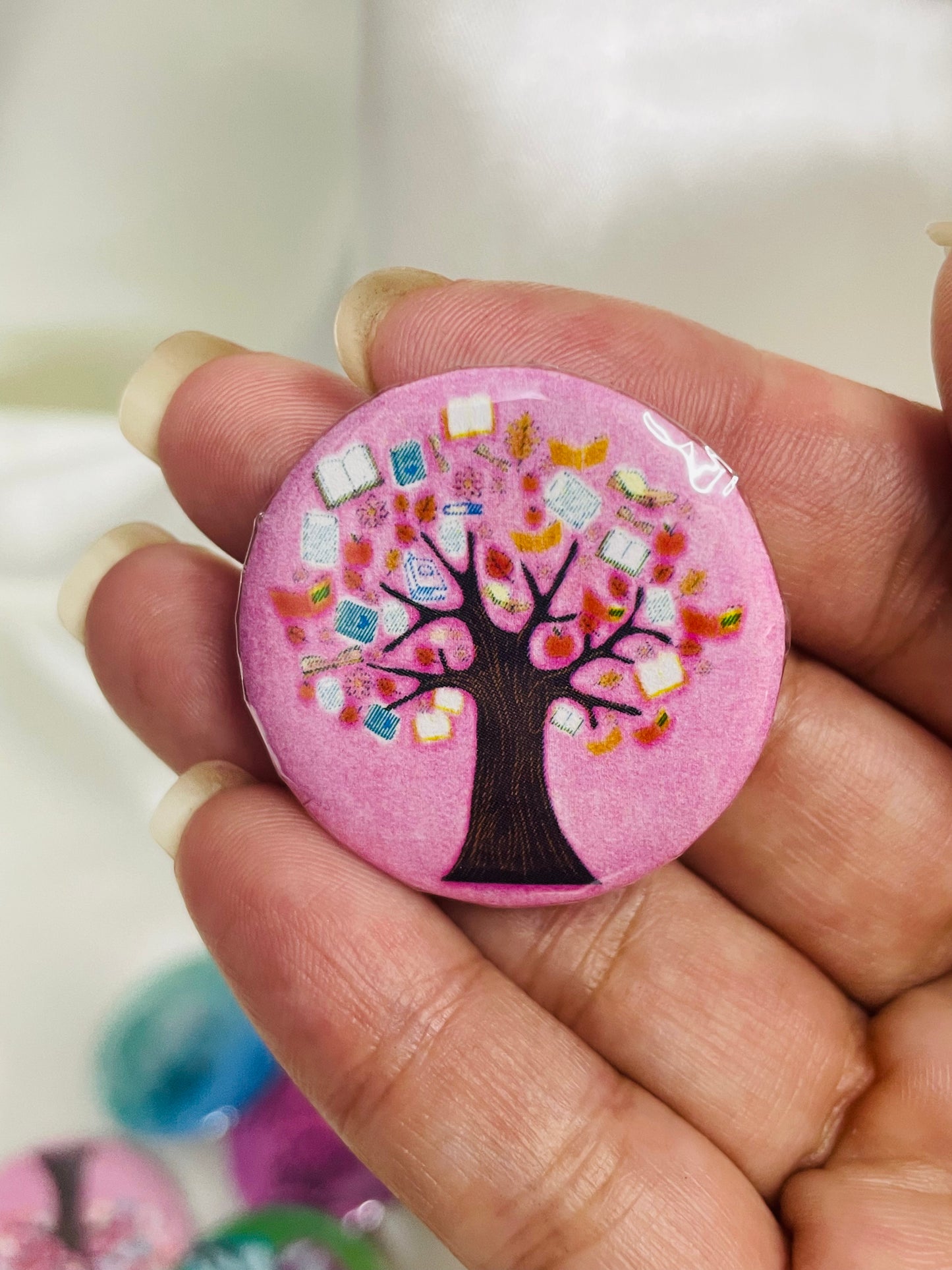 Books Pin Buttons