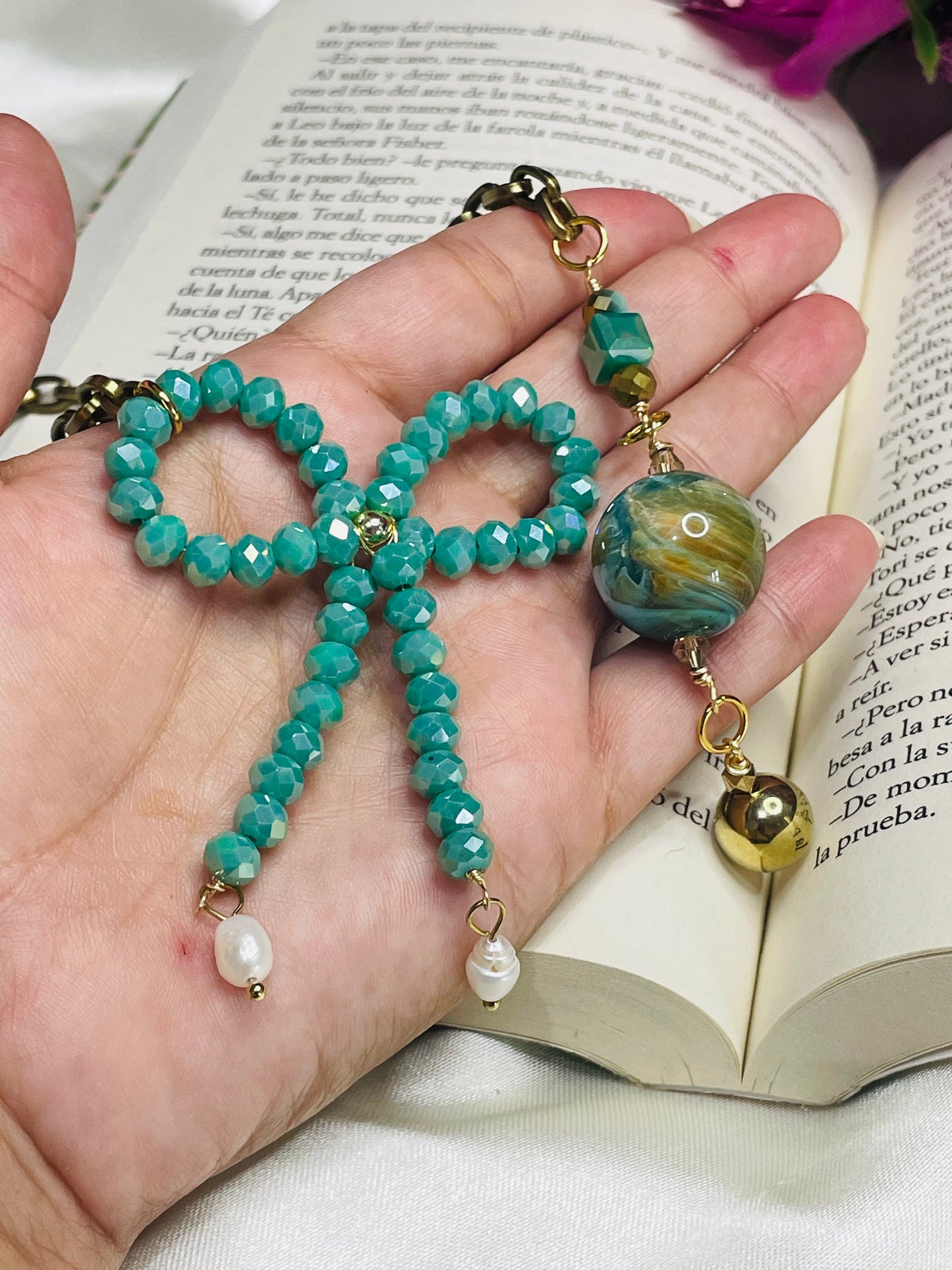 Marcador Lazo de Cristales