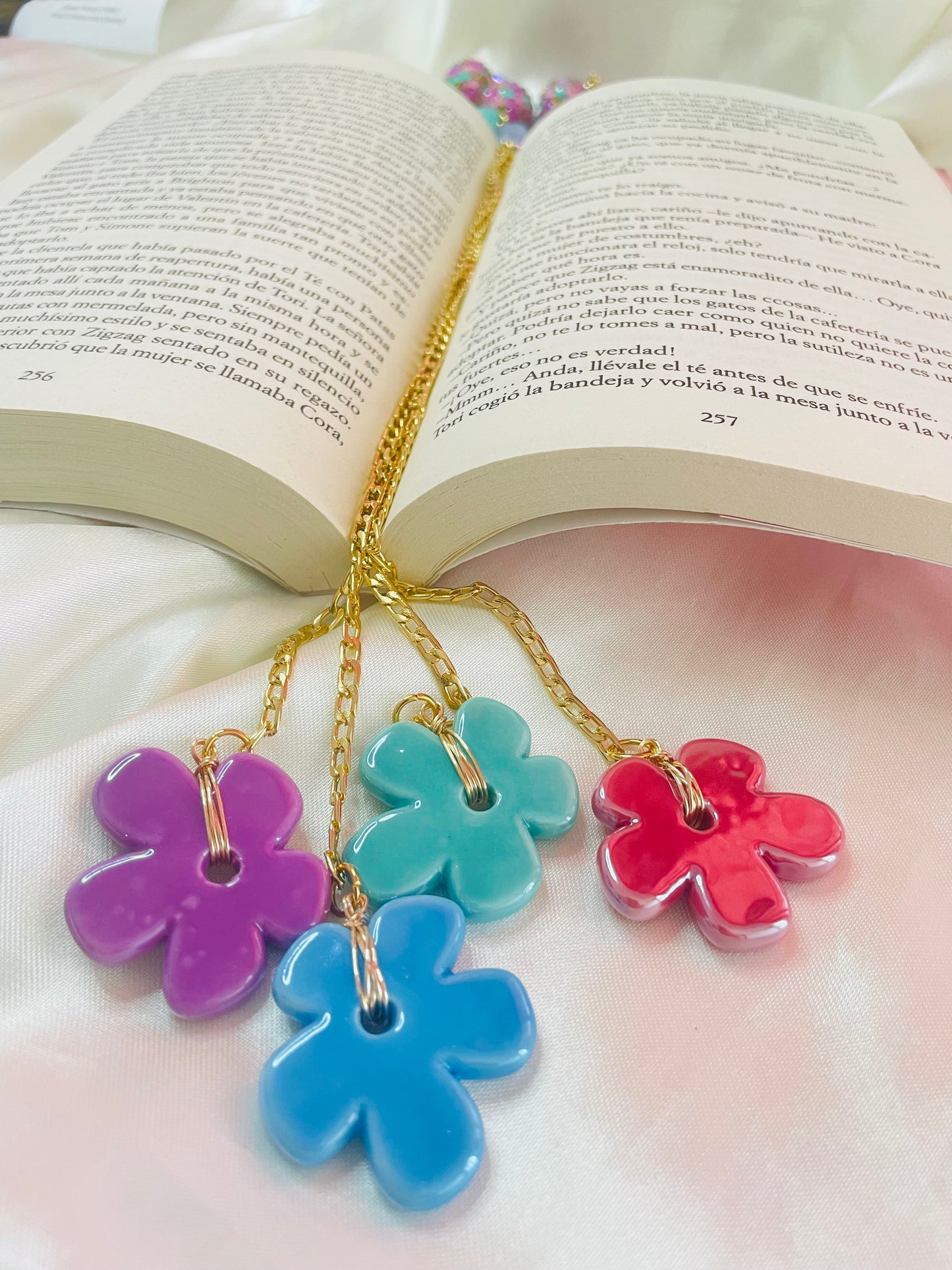 Marcador Flor Cerámica Primavera