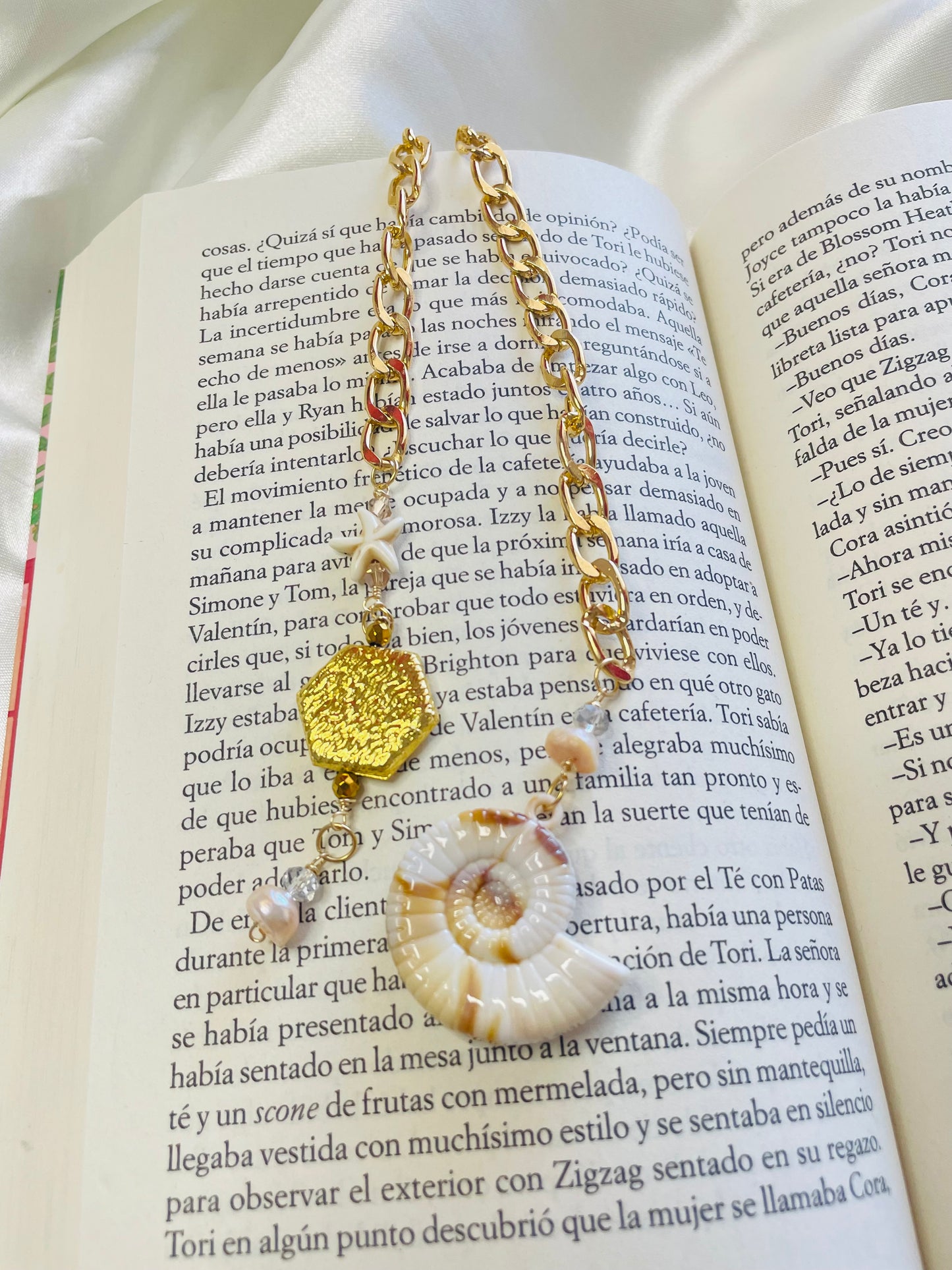 Marcador Caracol Crema