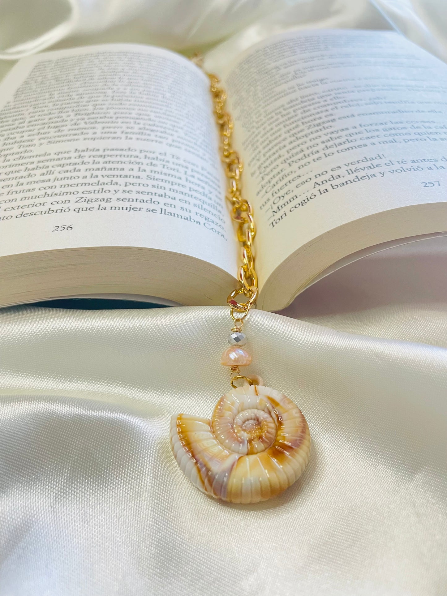 Marcador Caracol Crema