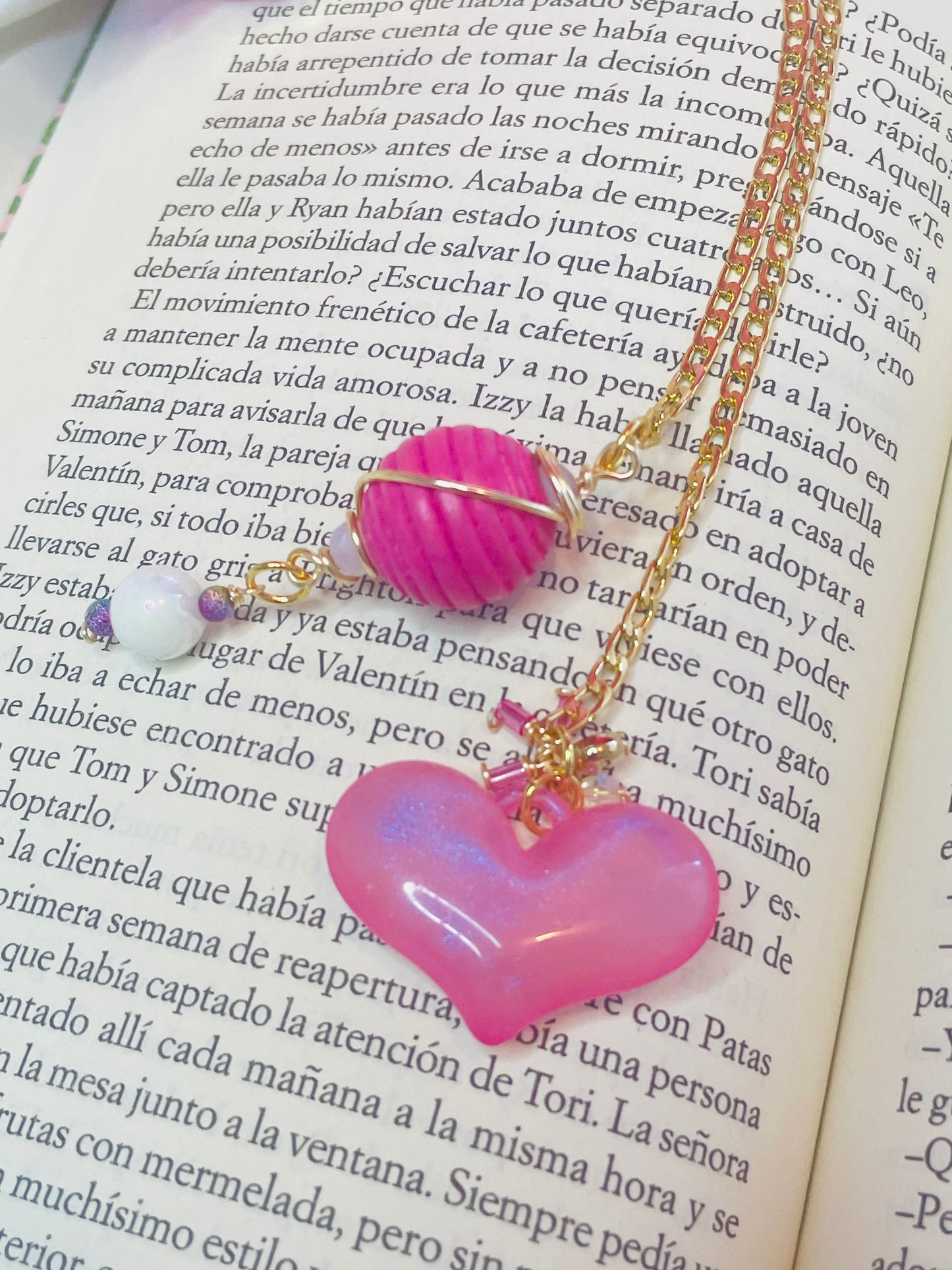 Marcador Corazón Glitter