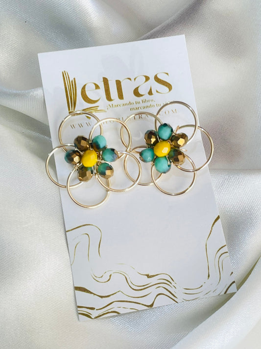 Studs Flor Alambrado Verde