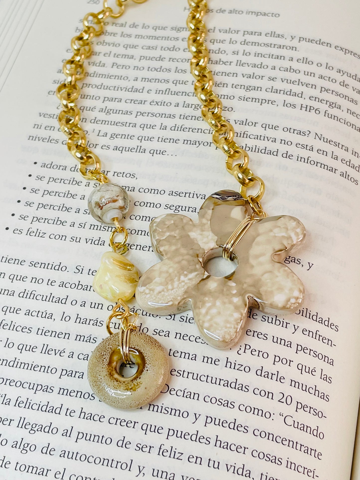 Marcadores de Libros Flor en Cerámica