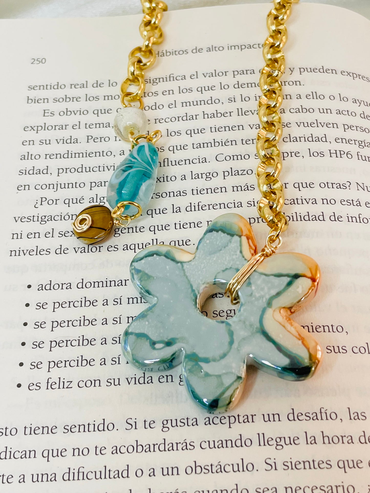 Marcadores de Libros Flor en Cerámica