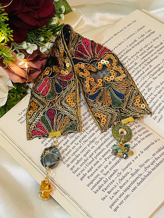 Marcador Vintage Ribbon Cristal